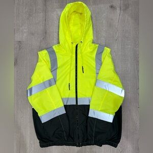 Construction worker jacket neon